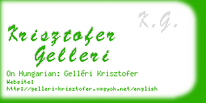 krisztofer gelleri business card